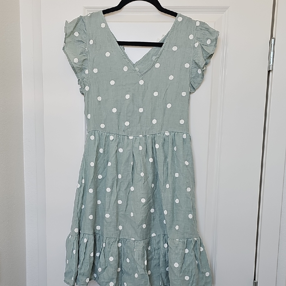 Green Polka Dot Dress